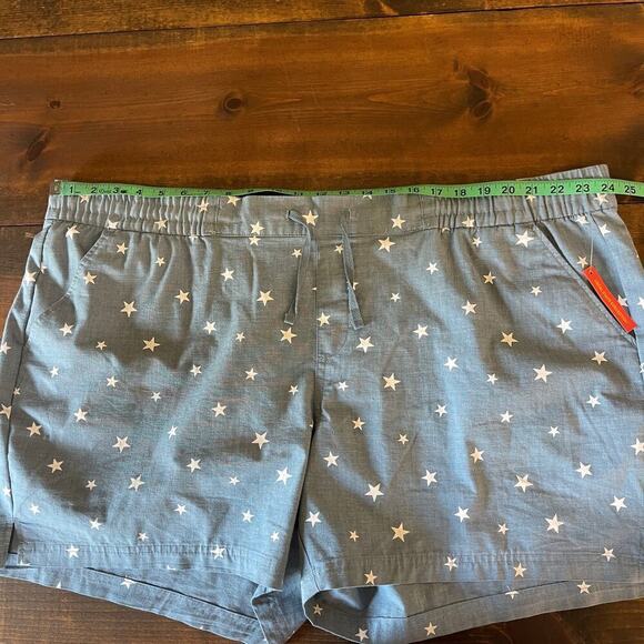 Magellan Outdoors Women's Chambray Shorty Americana Stars Shorts Plus Size 3X - Picture 9 of 11